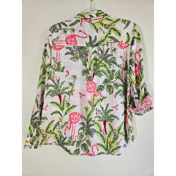 Charter Club Luxury 100% Linen Palm Beach Shirt, Size LP - Picture 5 of 12